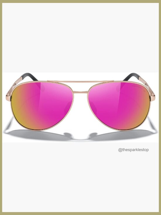 Polarized Aviator Sunglasses with Mirrored Lens UV 400 Protection